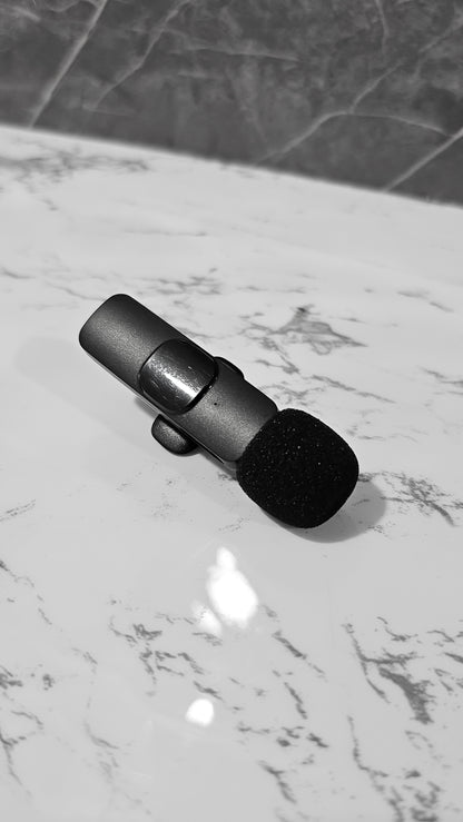 Micrófono Inalámbrico de Solapa para Celular – Compatible con iPhone y Android