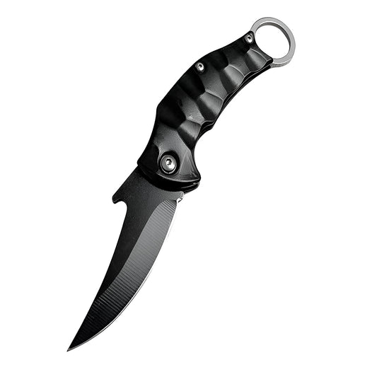 Mini Karambit Navaja Curva Táctica Defensa – Hoja Afilada De Acero Inoxidable Y Diseño Plegable Con Anillo De Sujeción