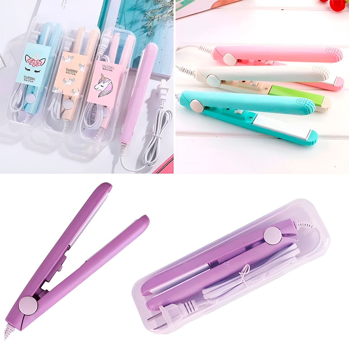 Mini Plancha De Cabello Portátil – Compacta, Rápido Calentamiento Y Ideal Para Flequillo O Viajes