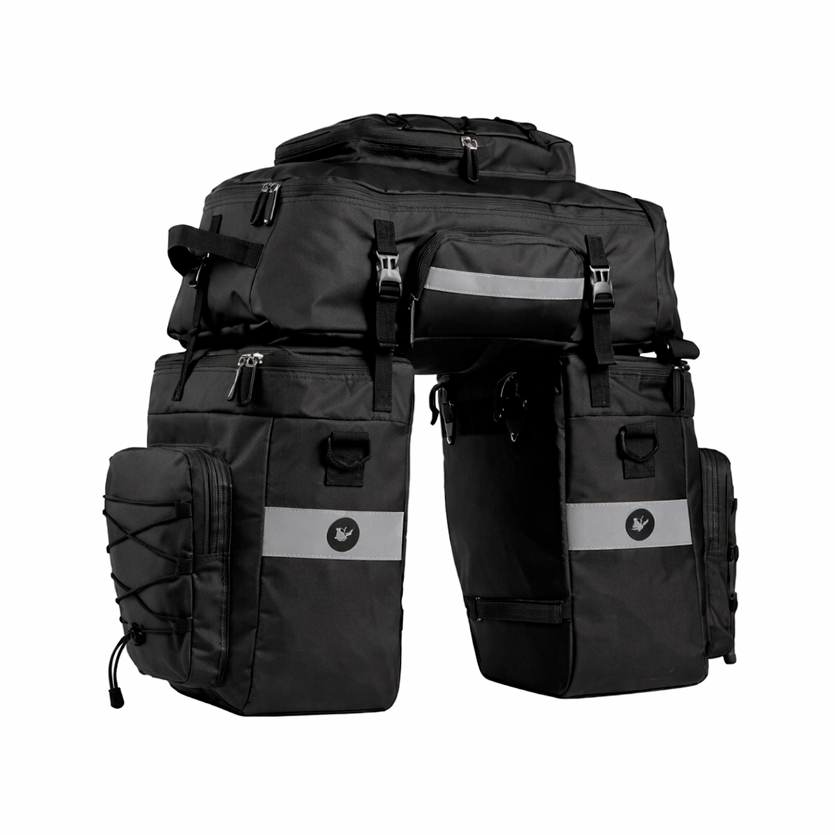 Mochila Portaequipajes 3 En 1 Para Moto – Alforjas Laterales Y Bolsa Superior Impermeable