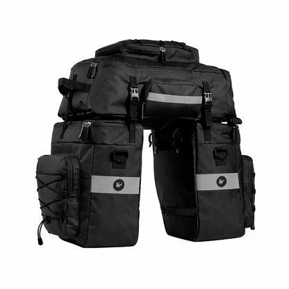 Mochila Portaequipajes 3 En 1 Para Moto – Alforjas Laterales Y Bolsa Superior Impermeable