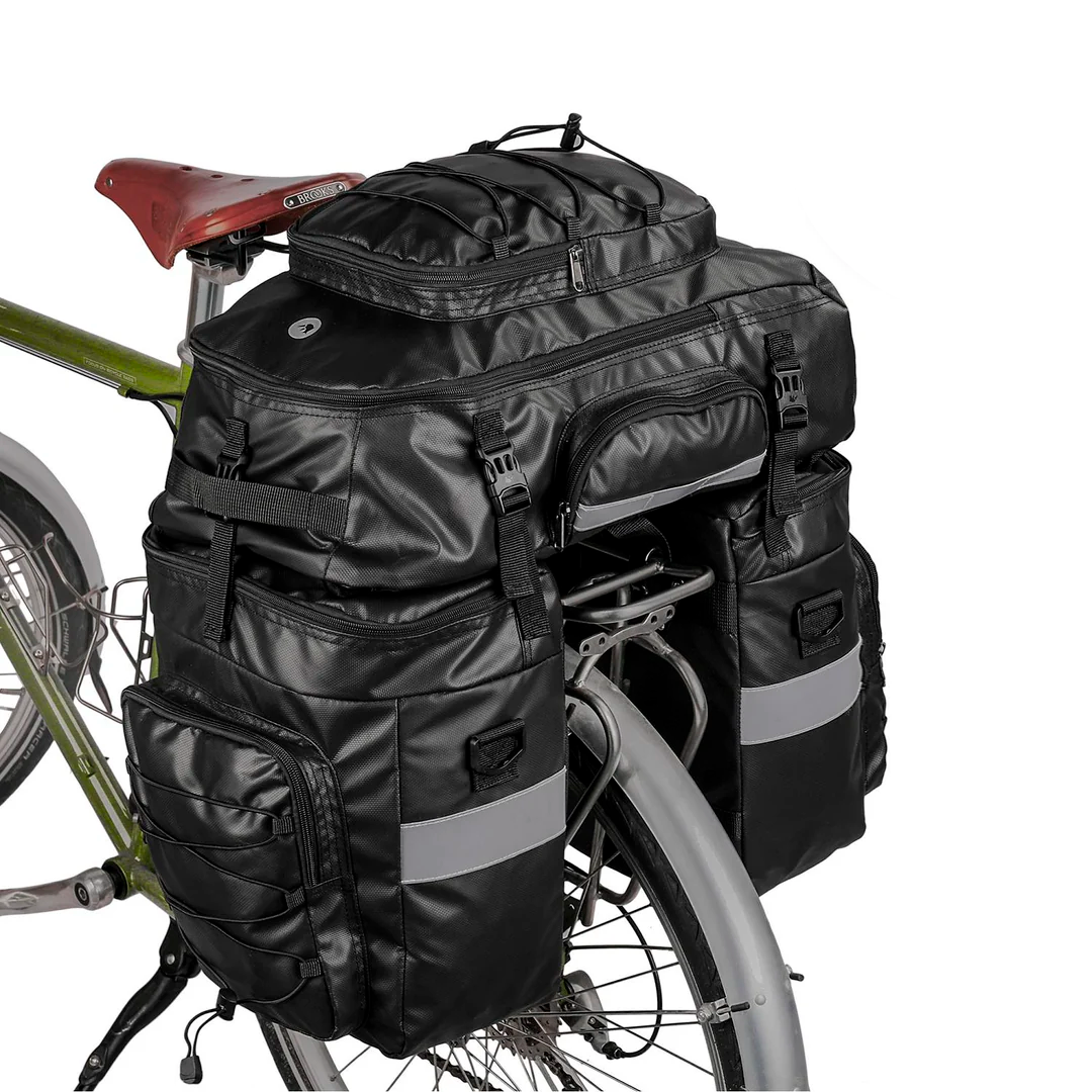 Mochila Portaequipajes 3 En 1 Para Moto – Alforjas Laterales Y Bolsa Superior Impermeable