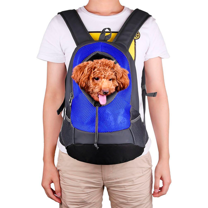 Mochila Transportadora Para Perros Y Gatos – Diseño Frontal Transpirable Con Arnés Interno De Seguridad