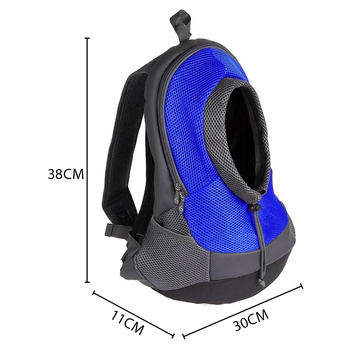 Mochila Transportadora Para Perros Y Gatos – Diseño Frontal Transpirable Con Arnés Interno De Seguridad