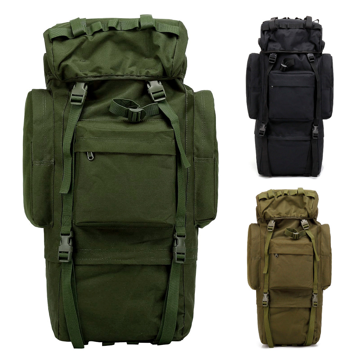 Mochila Tula Policial Militar Táctica Camping Impermeable 65 Litros