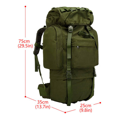 Mochila Tula Policial Militar Táctica Camping Impermeable 65 Litros