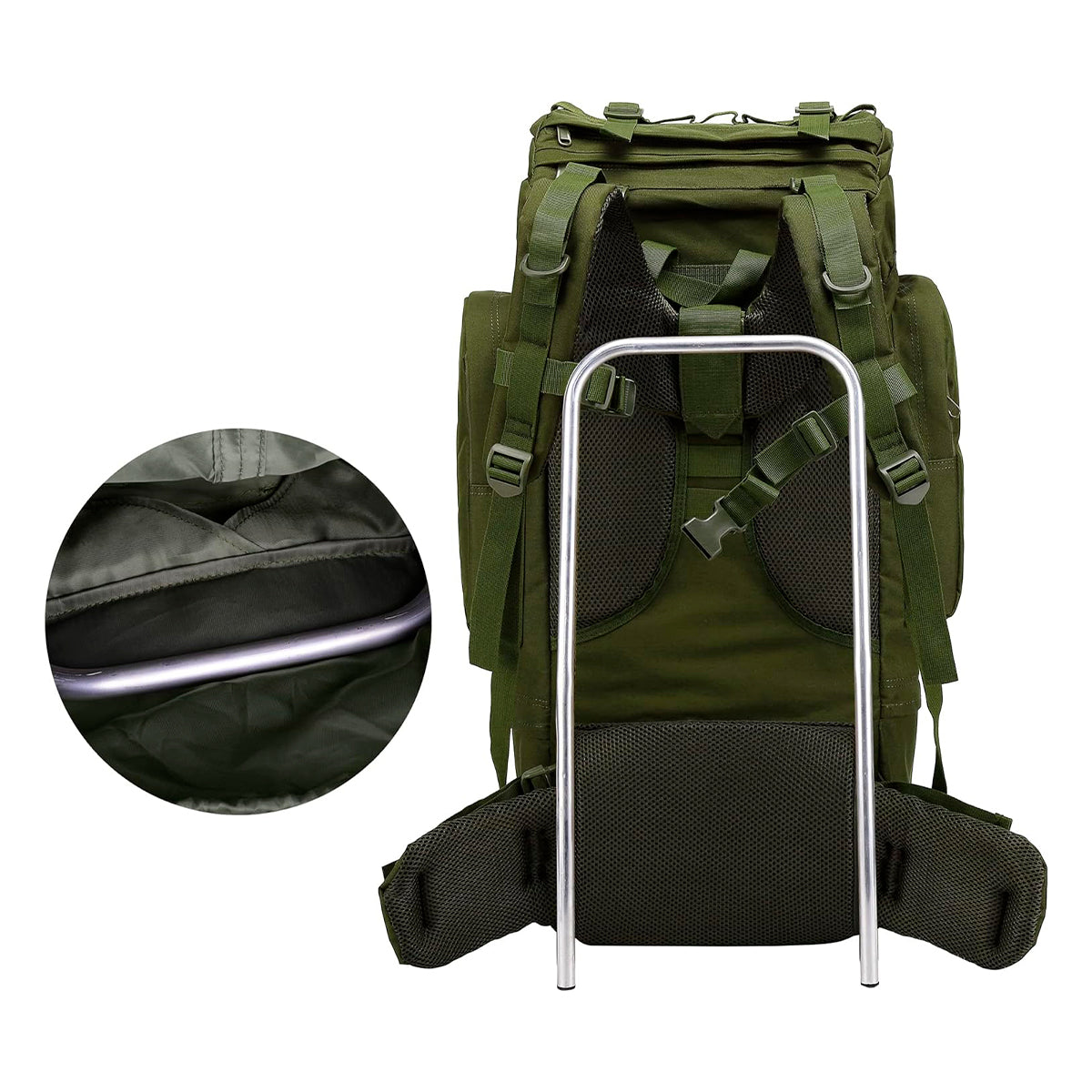 Mochila Tula Policial Militar Táctica Camping Impermeable 65 Litros