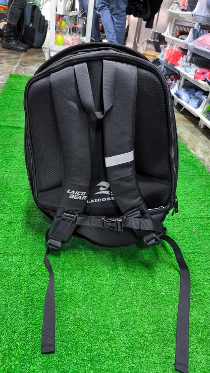 Mochila Laico Bear Para Moto De Fibra De Carbono – Rígida Expandible E Impermeable Para Laptop Y Ciudad