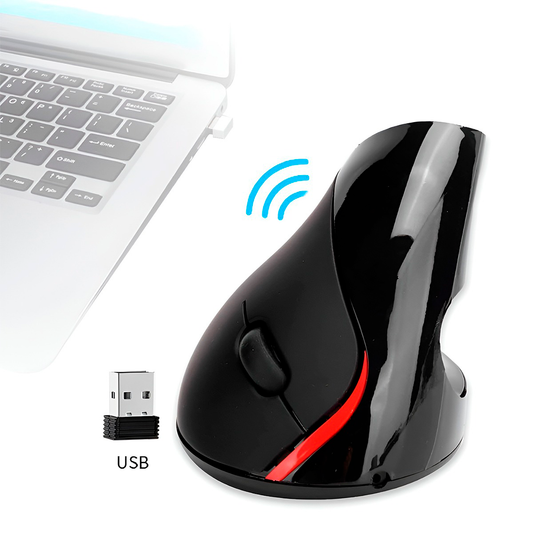 Mouse Vertical Inalámbrico Ergonómico – Diseño Saludable Para Túnel Carpiano, Oficina Y Uso Prolongado
