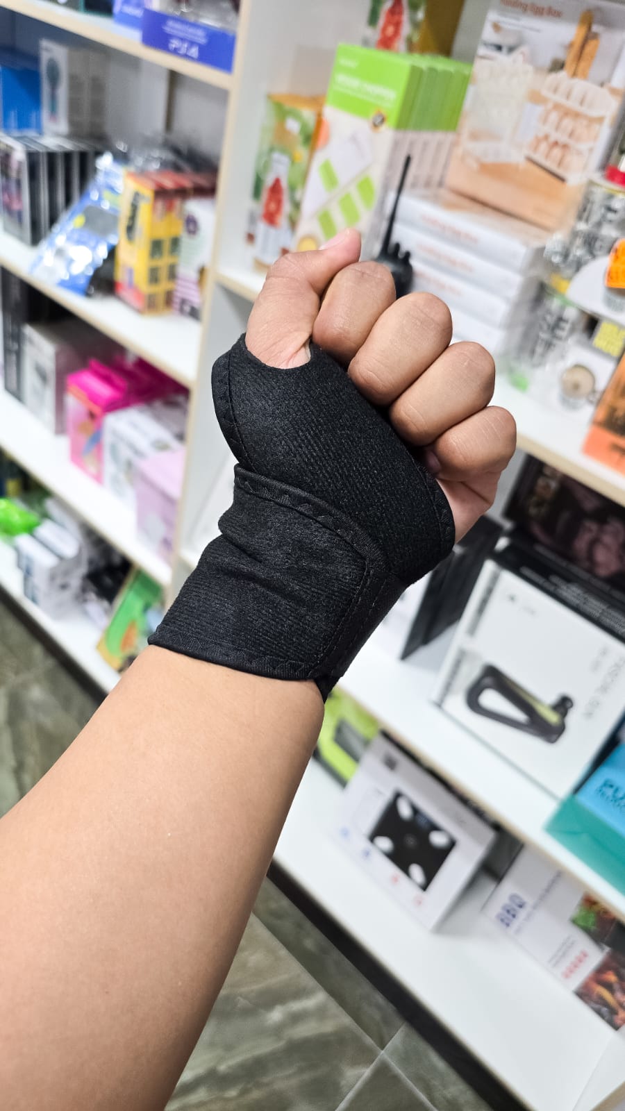 Muñequera Correa Fina Elástica – Soporte Ergonómico Para Mano Con Ajuste En Pulgar Y Doble Velcro