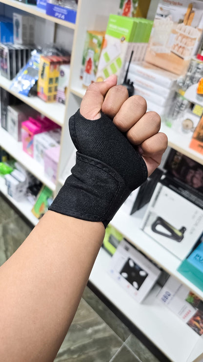 Muñequera Correa Fina Elástica – Soporte Ergonómico Para Mano Con Ajuste En Pulgar Y Doble Velcro