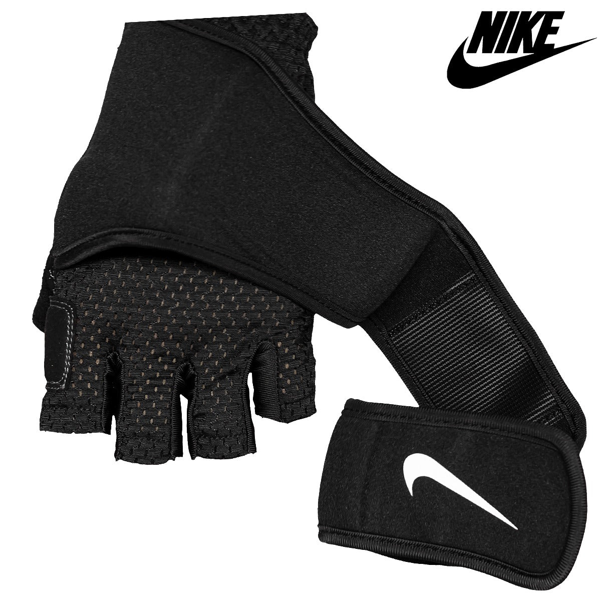 Guantes Nike Deportivos Gym Crossfit Bicicleta – Medio Dedo Con Agarre Antideslizante Y Correa Ajustable
