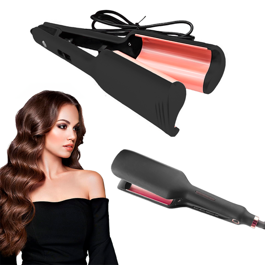 Onduladora De Cabello Mino – Placas Anchas Para Ondas Al Agua Con Temperaturas Ajustables