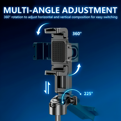 Palo Selfie Retráctil Con Trípode Y Control Remoto – Soporte Giratorio 360° Para Teléfonos Inteligentes