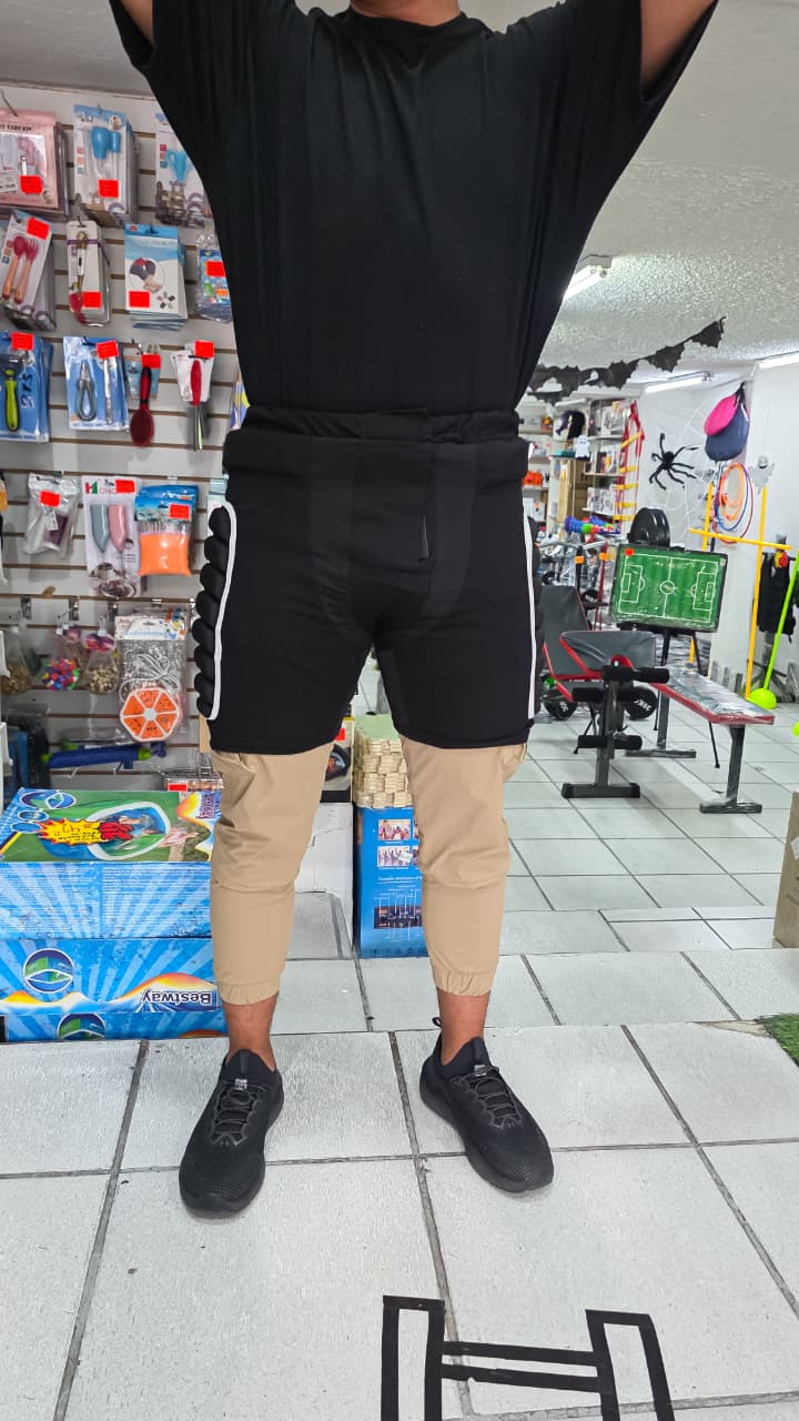 Pantaloneta Short Pantalón Corto Acolchado Deportivo – Protector De Cadera Y Coxis Con Almohadilla Transpirable Para Deportes Extremos