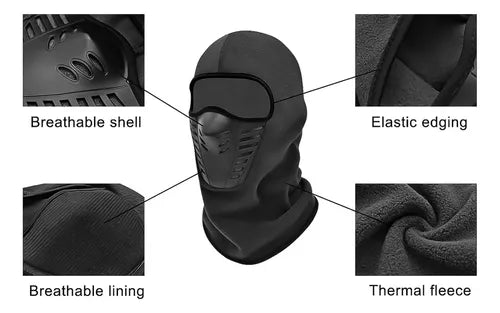 Pasamontañas Termico A Prueba De Viento Mascara Protector Hombre/Mujer
