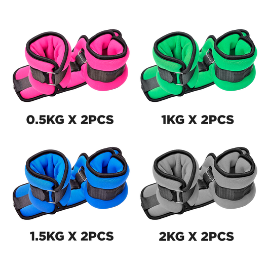 Pesas Tobilleras Y Muñequeras Para Ejercicio – Tonificación De Piernas, Brazos Y Glúteos Con Correa De Velcro Ajustable