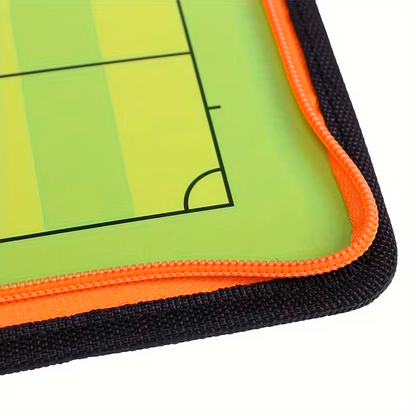 Pizarra Táctica Magnética De Fútbol Con Cierre – Carpeta Plegable Con Fichas Y Marcador Para Entrenadores