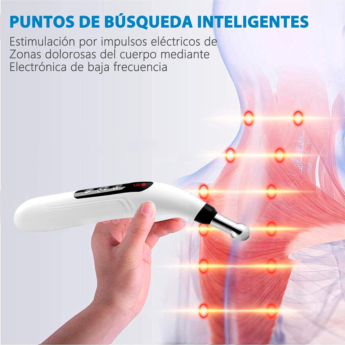 Pluma Lapiz De Masaje De Acupuntura Electrónica 5 en 1