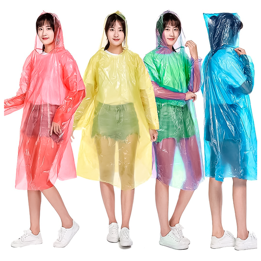 Poncho De Lluvia Desechable En Formato Tarjeta – Impermeable Portátil Para Emergencias Y Viajes