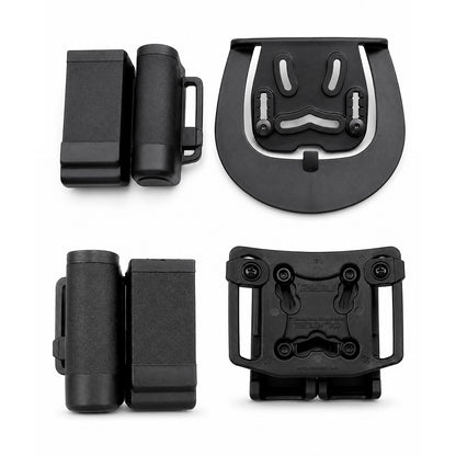 Porta Linterna Y Porta Cargador Tipo Paddle Con Doble Montaje – Estuche Rígido Para Correa Y Pantalón