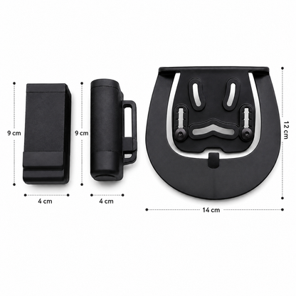 Porta Linterna Y Porta Cargador Tipo Paddle Con Doble Montaje – Estuche Rígido Para Correa Y Pantalón