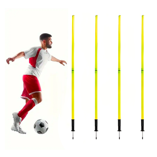 Postes De Entrenamiento Para Fútbol 163 Cm – Agilidad, Coordinación Y Velocidad Para Césped Natural