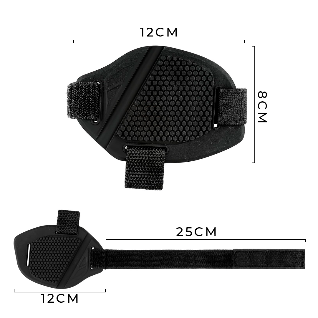 Protector De Zapato Para Moto Con Velcro Ajustable – Cuida El Calzado Del Desgaste De La Palanca De Cambios