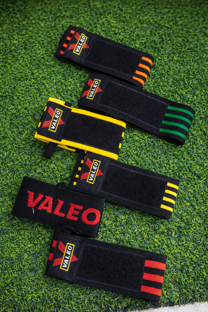 Muñequeras Valeo 50cm Para Halterofilia – Par Semirrígido Ajustable Para Pesas Crossfit Y Fuerza