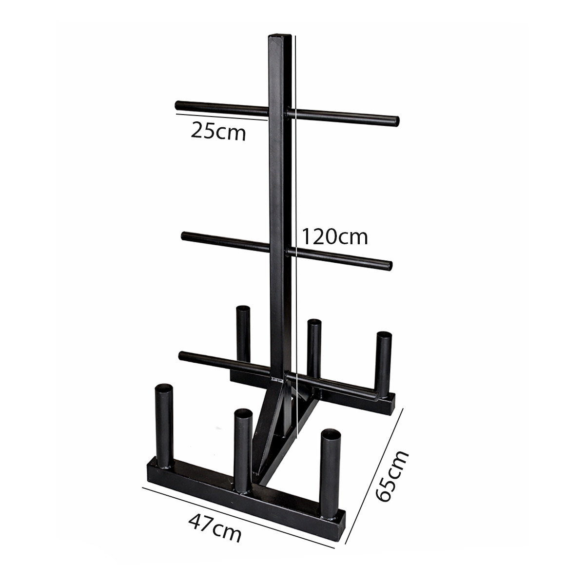 Rack Porta Pesas Estandar – Soporte Metálico Para Discos Y Barras Con Capacidad De 300 Kg