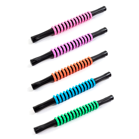 Rodillo De Masaje Muscular M2 Fitness 41cm – Masajeador Manual Con Ruedas Planas Onduladas Para Relajación Y Recuperación Muscular