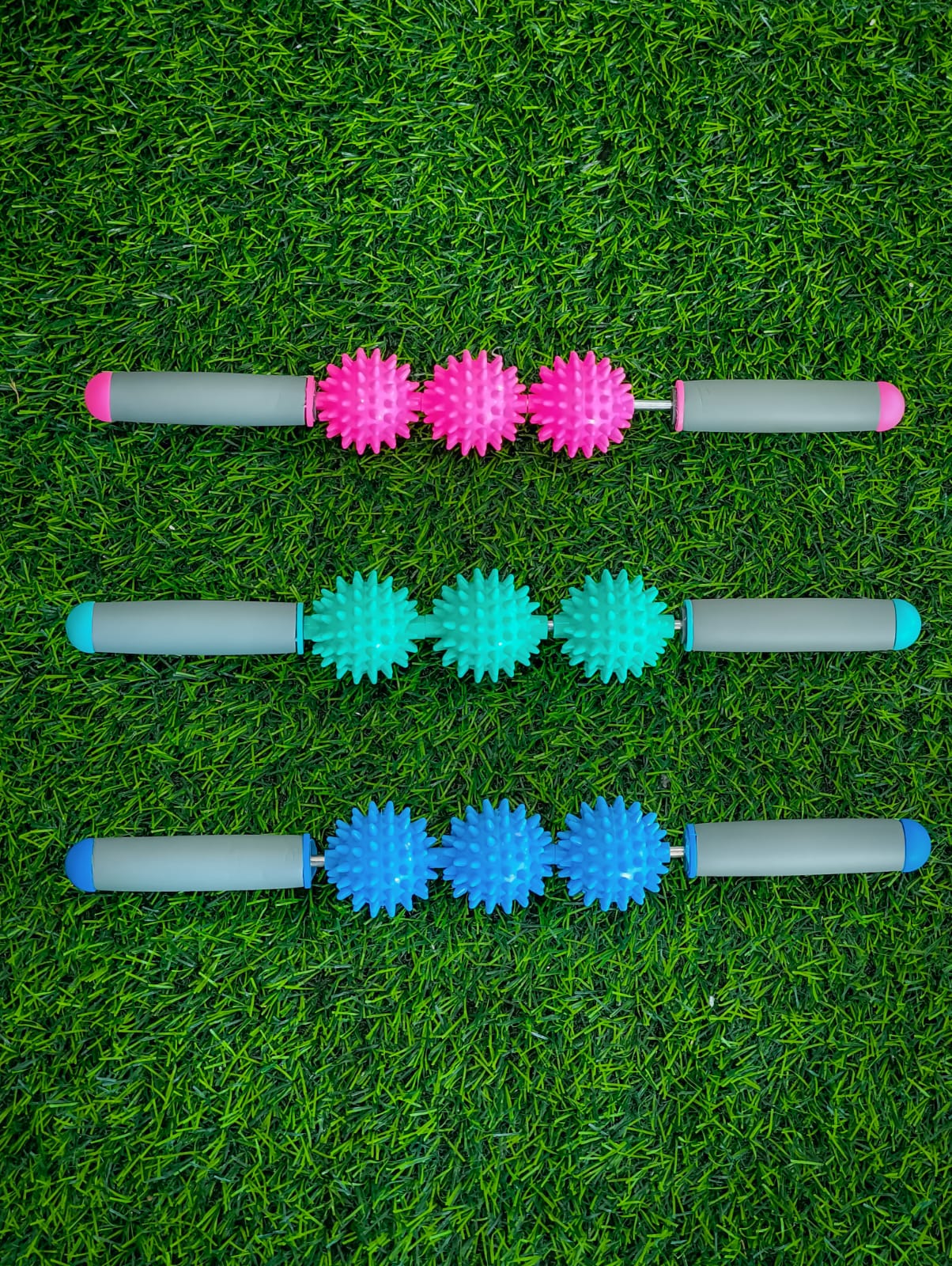 Rodillo De Masaje Muscular Fitness 41cm – Masajeador Manual Con Bolas Texturizadas Para Recuperación Deportiva Y Terapia Miofascial