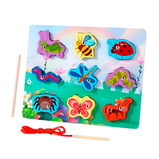 Rompecabezas De Pesca Imantada En Madera 3D – Juego Educativo Infantil Por Temáticas
