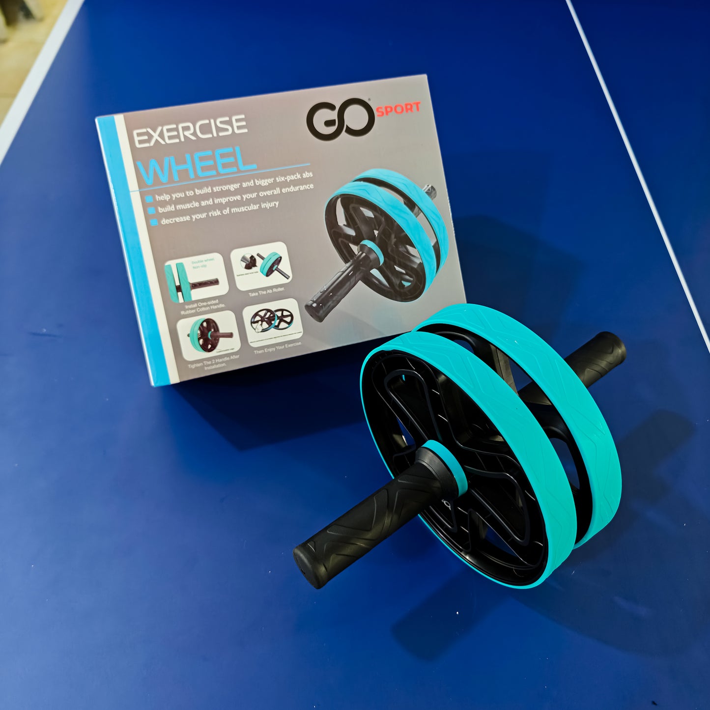 Rueda Abdominal Doble GO Sport para Ejercicio de Core y Abdomen