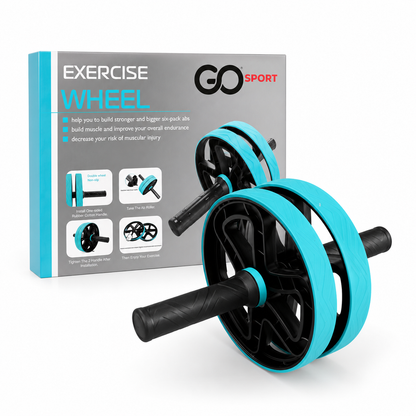 Rueda Abdominal Doble GO Sport para Ejercicio de Core y Abdomen