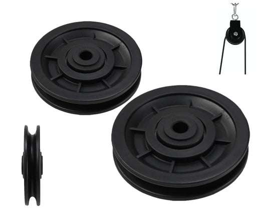 Rueda De Polea Con Rodamiento Universal 90 Mm – Accesorio Para Poleas De Gimnasio, Equipos O Cables