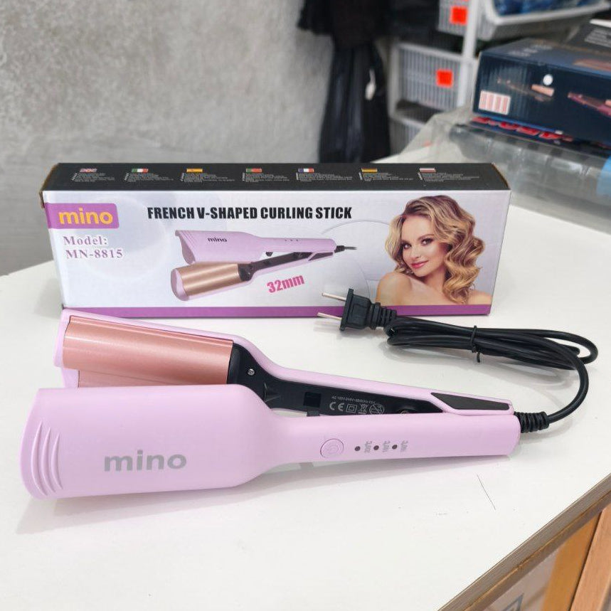 Onduladora De Cabello Mino – Placas Anchas Para Ondas Al Agua Con Temperaturas Ajustables