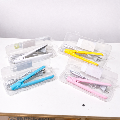 Mini Plancha Alisadora De Cabello Portátil – Placas De Cerámica Y Calor Rápido Para Viajes Y Flequillo