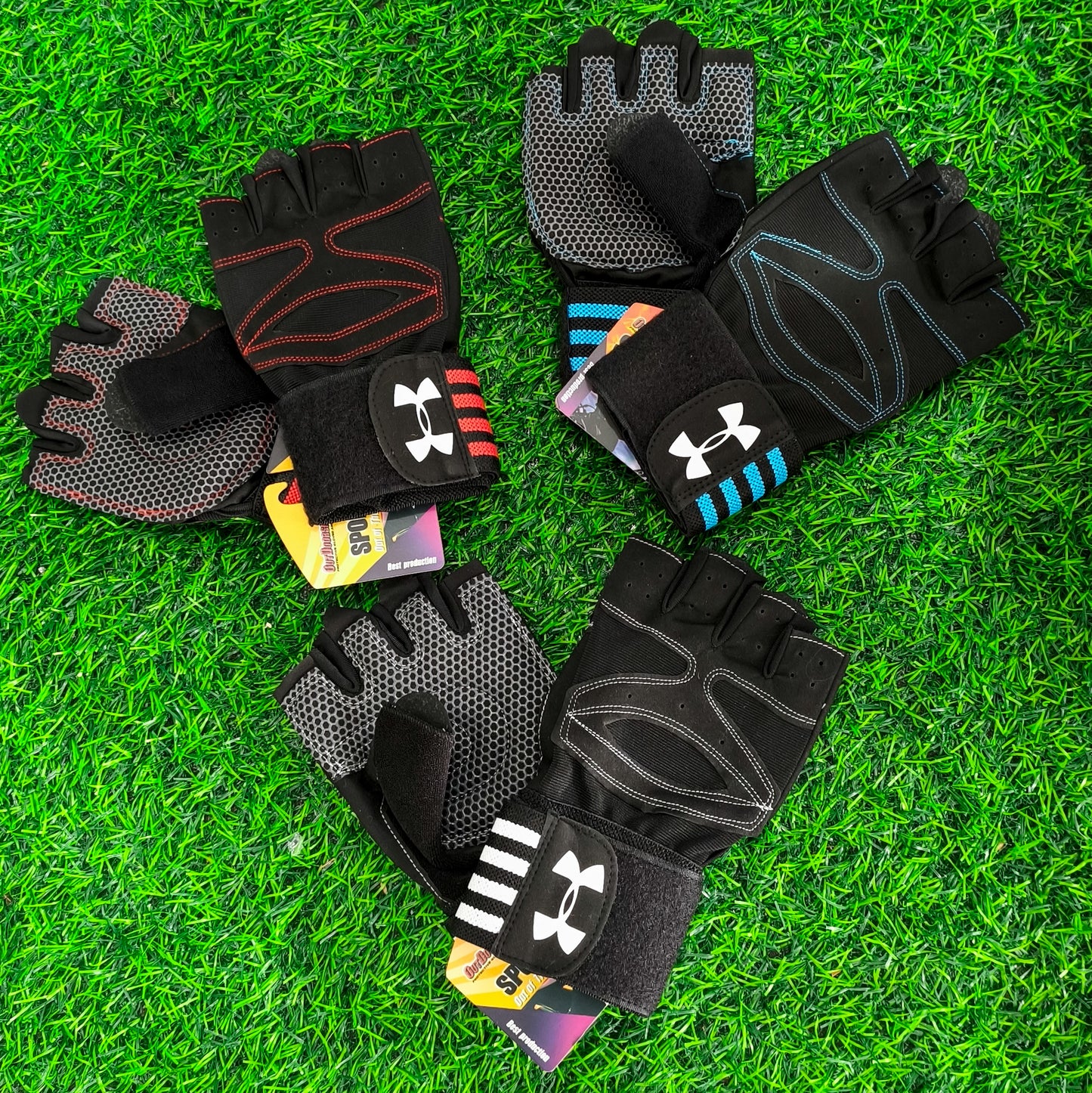 Guantes De Entrenamiento Under Para Gimnasio Con Muñequera – Guantes Deportivos Con Agarre Antideslizante Y Protección De Palma