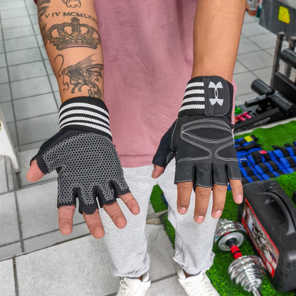 Guantes De Entrenamiento Under Para Gimnasio Con Muñequera – Guantes Deportivos Con Agarre Antideslizante Y Protección De Palma