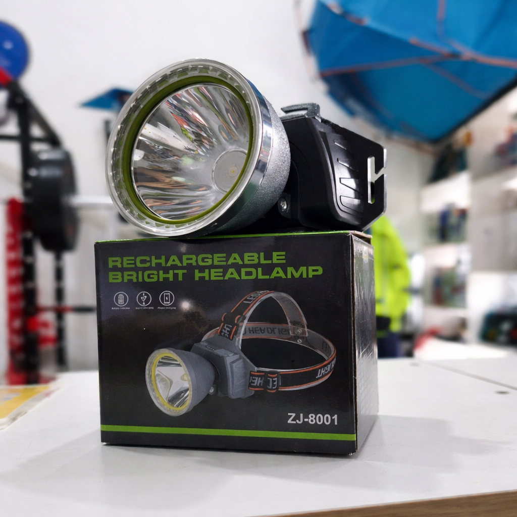 Linterna Frontal Led Recargable Con Power Bank – Alta Potencia, 3 Modos De Luz Y Cable Usb Incluido