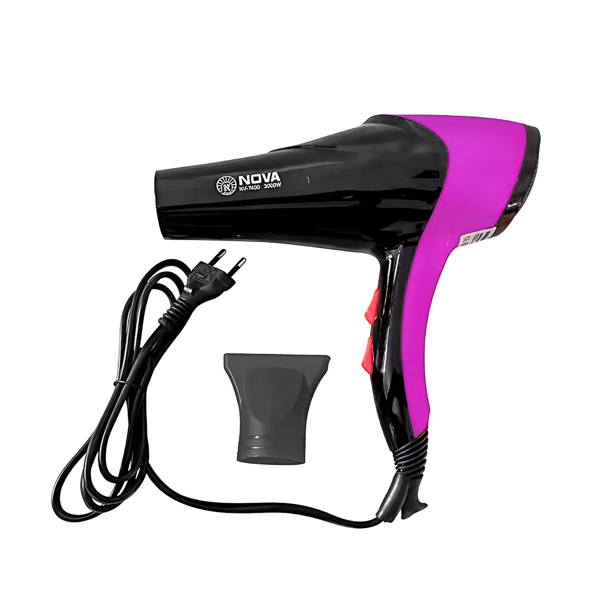 Secador De Cabello Nova Nv-9032 – 5000w De Potencia Con Boquilla Concentradora