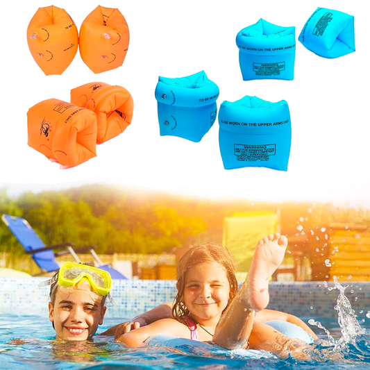 Flotadores Inflables Infantiles Para Piscina Y Playa – Para Niños De 1 A 6 Años, Par De Mangas De Natación