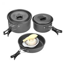 Set Ollas Camping Tactico Fogones Cocinillas Gas Olla 422