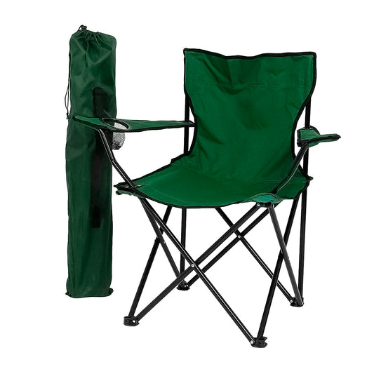 Silla Portatil Plegable Ligera Con Apoyabrazos Acampar Aire Libre