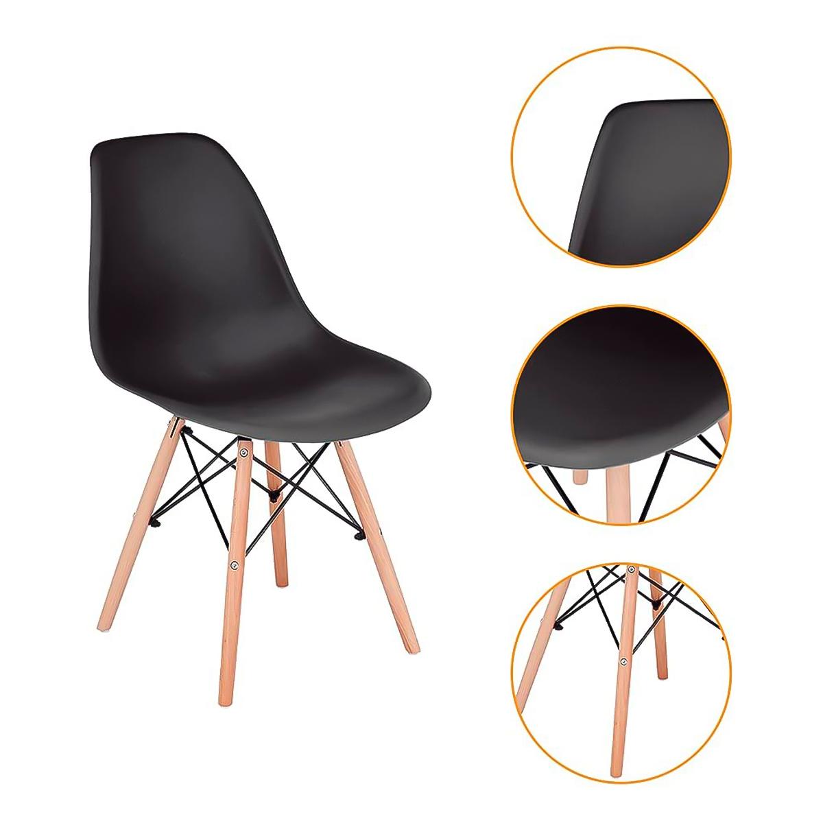 Silla Eiffel Estilo Minimalista Alta Calidad Elegante