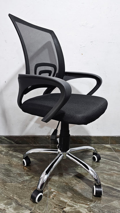 Silla Oficina Ejecutiva Reclinable HARALD – Diseño Ergonómico Con Apoyo Lumbar Y Base Cromada