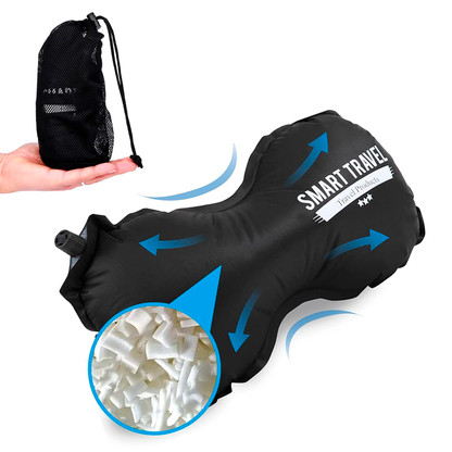 Almohada SmartTravel Lumbar Inflable para Viajes – Soporte Ergonómico de Espalda con Válvula de Auto-Inflado