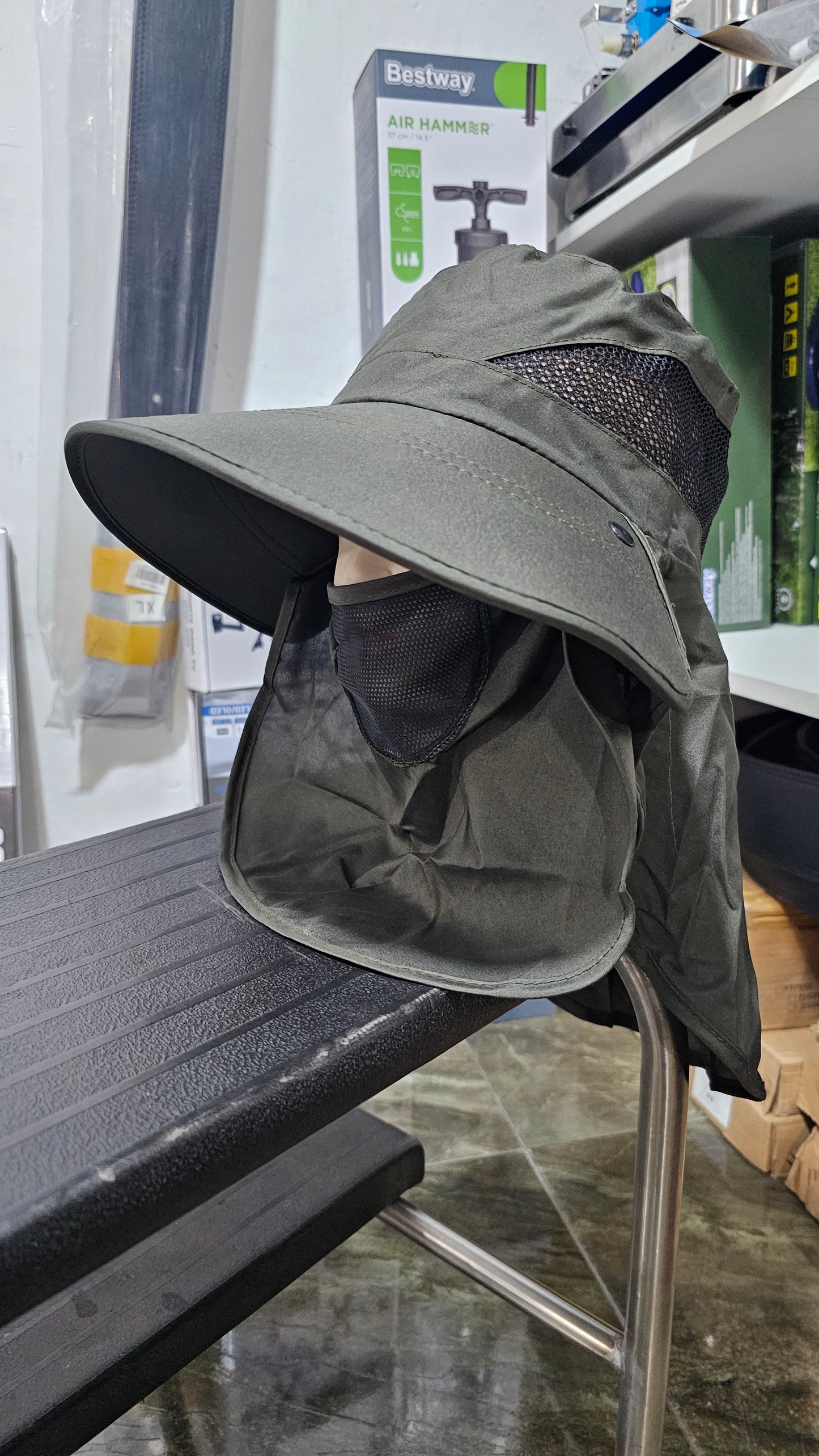 Sombrero De Pesca Con Protector Facial – Protección Solar Completa Para Camping, Senderismo Y Actividades Al Aire Libre