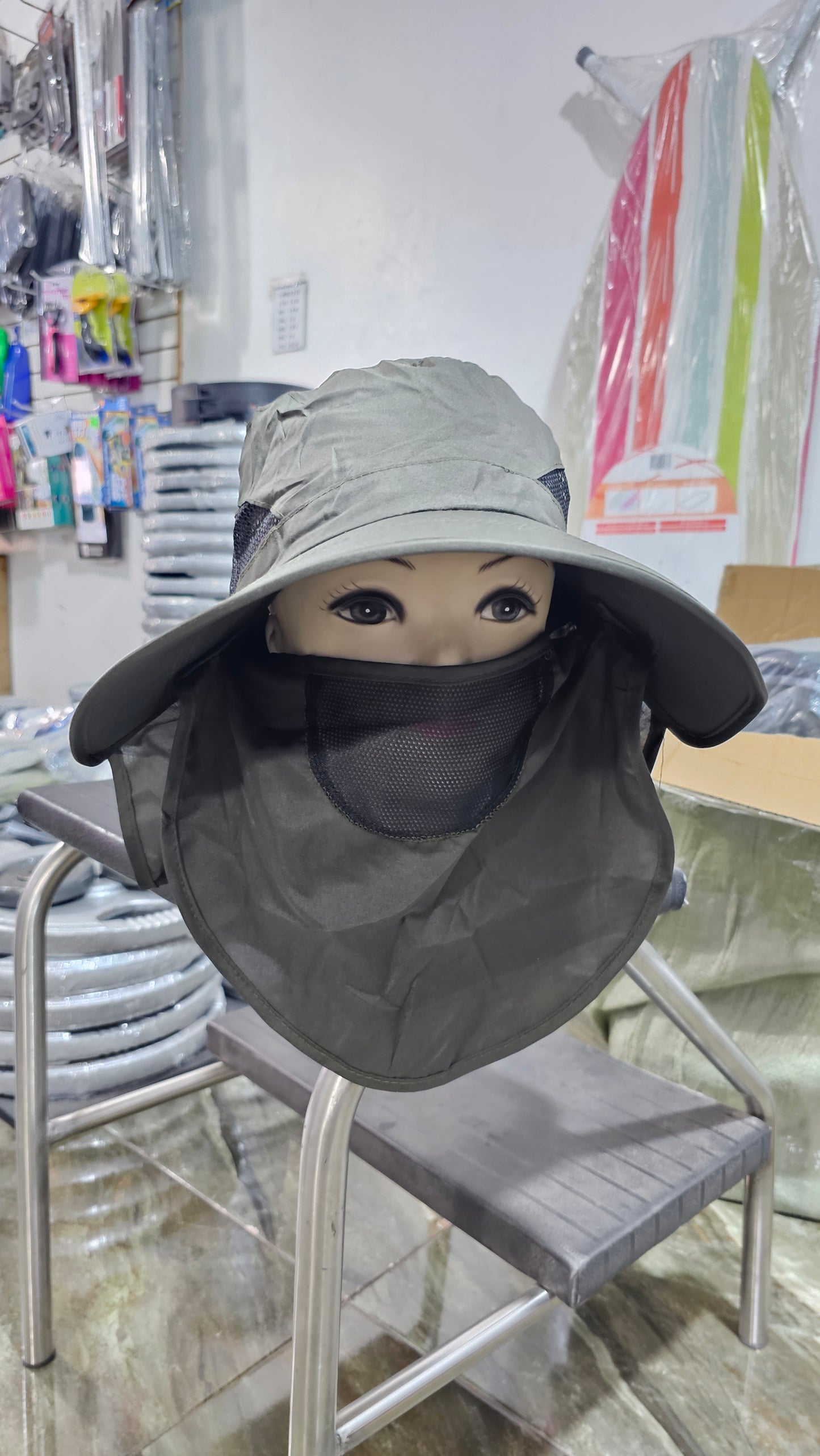 Sombrero De Pesca Con Protector Facial – Protección Solar Completa Para Camping, Senderismo Y Actividades Al Aire Libre